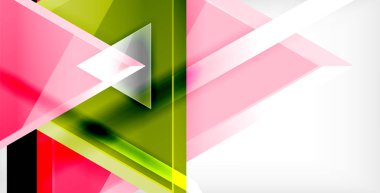 3D üçgen vektör en az arka plan tasarımı, geometrik soyut poster tasarımı