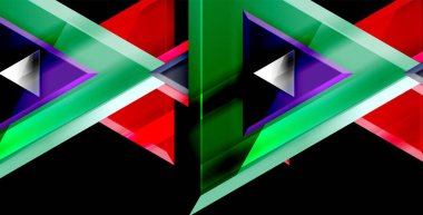 Dinamik üçgen kompozisyon soyut arka plan