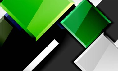 Parlak renkli kare şekil blokları geometrik arka plan