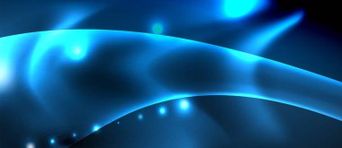 Neon parlayan çizgiler, sihirli enerji uzay ışığı konsepti, soyut arka plan duvar kağıdı tasarımı