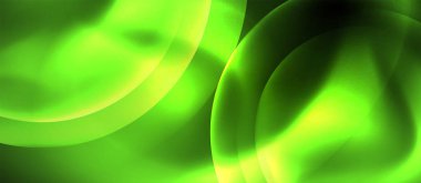 Neon parlayan çevrelerde vektör soyut arka plan