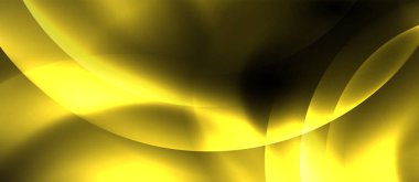 Parlak neon çevrelerde soyut arka plan