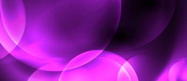 Parlak neon çevrelerde soyut arka plan