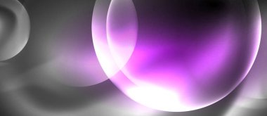 Çevrelerle parlak neon renk ışığı soyut arka plan