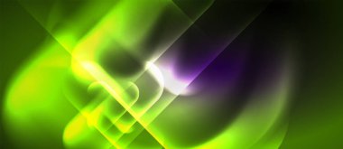 Neon parlayan tekno çizgiler, yüksek teknoloji fütüristik soyut arka plan şablonu