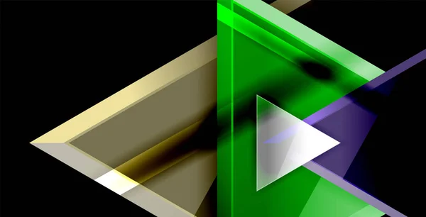 3d triangular vector minimalista diseño de fondo abstracto, diseño geométrico cartel abstracto — Vector de stock
