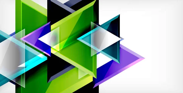 Dynamisk triangel komposition abstrakt bakgrund — Stock vektor
