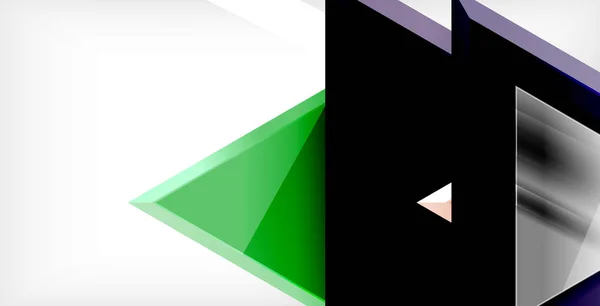 3D-ontwerp van driehoekige vector minimale abstracte achtergrond, abstracte geometrische posterontwerp — Stockvector