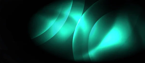 Glänzende Neon-Kreise abstrakter Hintergrund — Stockvektor