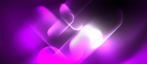 Neonowe świecące linie techno, futurystyczny abstrakcyjny szablon tła hi-tech — Wektor stockowy