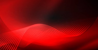 Koyu, parlak hareket, sihirli alan ışık parlayan soyut dalga. Techno arka plan