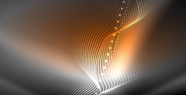 Neon çizgiler parlak parlayan arka plan