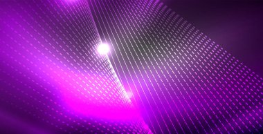 Parlak parlak parlayan Neon dalgalar