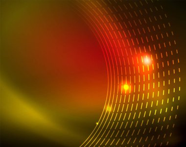 Parlak çevrelerin parlayan soyut arka plan