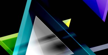 Dinamik üçgen kompozisyon soyut arka plan