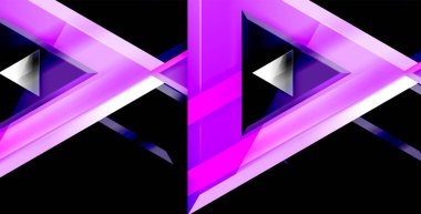 Dinamik üçgen kompozisyon soyut arka plan