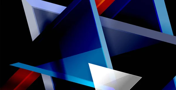 Triángulo dinámico composición fondo abstracto — Vector de stock