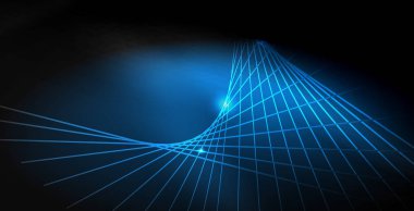 Parlak parlak parlayan Neon dalgalar