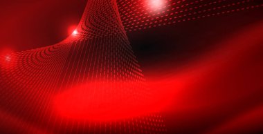 Parlak parlak parlayan Neon dalgalar