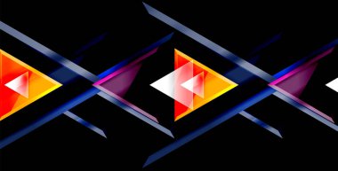 Dinamik üçgen kompozisyon soyut arka plan