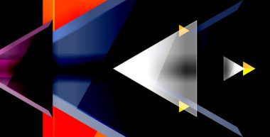 Dinamik üçgen kompozisyon soyut arka plan