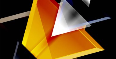 Parlak parlak üçgenler arka plan