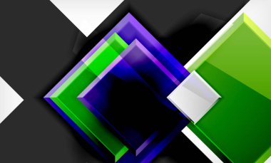 Parlak renkli kare şekil blokları geometrik arka plan