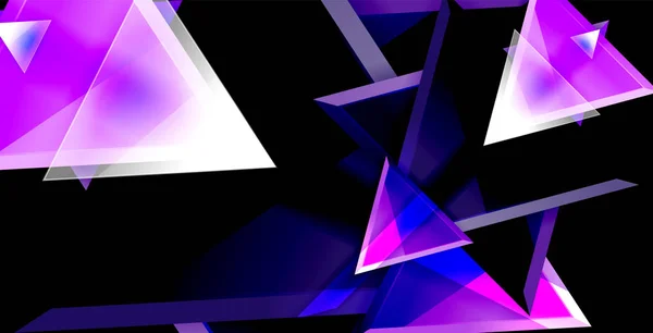 Dynamisches Dreieck Komposition abstrakter Hintergrund — Stockvektor