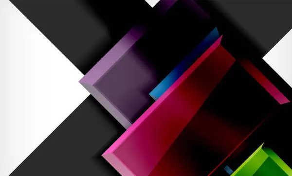 Цветные квадраты футуристический абстрактный фон — стоковый вектор
