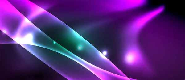輝く光沢のある光抽象的な背景 — ストックベクタ