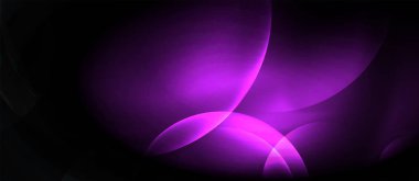 Parlak neon çevrelerde soyut arka plan