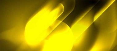 Neon parlayan techno hatları, mavi Hi-Tech futuristik soyut arka plan şablonu