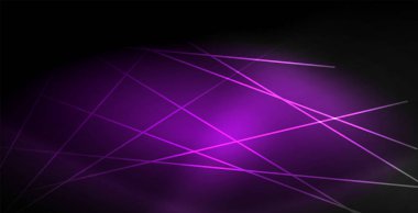 Neon renkli soyut çizgiler