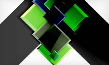 Parlak renkli kare şekil blokları geometrik arka plan