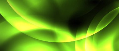 Parlak neon çevrelerde soyut arka plan