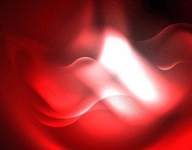 Parlak metalik Neon dalgalar vektör tasarım