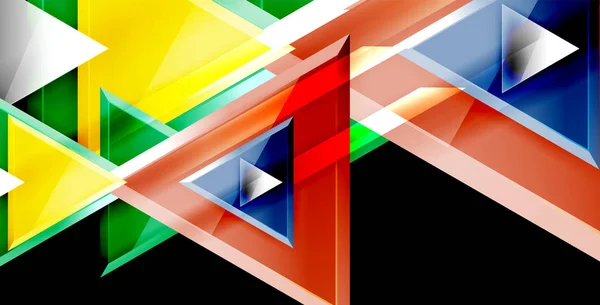 3d vetor triangular design de fundo abstrato mínimo, design geométrico cartaz abstrato — Vetor de Stock