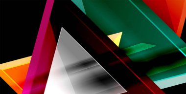 Parlak parlak üçgenler arka plan