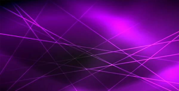 Neon kleur abstracte lijnen — Stockvector