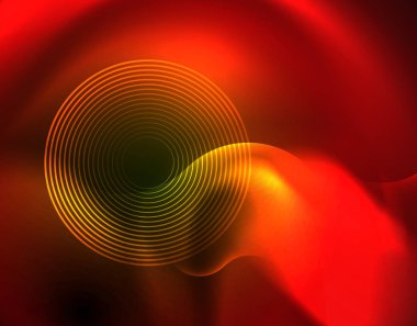 Neon ışıklar vektör soyut arka plan