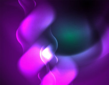 Neon ışıklar vektör soyut arka plan