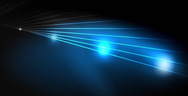 Parlak parlak parlayan Neon dalgalar