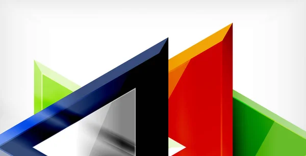 Composition dynamique triangle fond abstrait — Image vectorielle