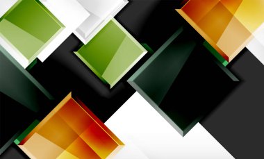 Parlak renkli kare şekil blokları geometrik arka plan