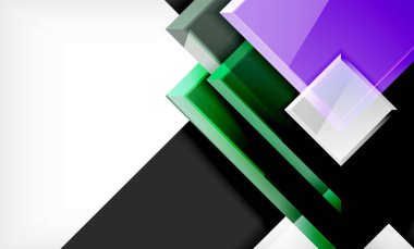 Parlak renkli kare şekil blokları geometrik arka plan