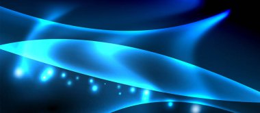 Neon parlayan çizgiler, sihirli enerji uzay ışığı konsepti, soyut arka plan duvar kağıdı tasarımı