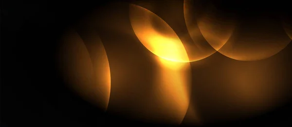 光沢のあるネオン円抽象的な背景 — ストックベクタ