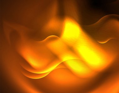 Parlak neon geometrik dalgalar şablonu