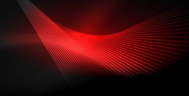 Neon renkli soyut çizgiler