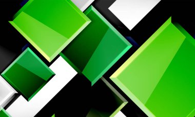 Parlak renkli kare şekil blokları geometrik arka plan